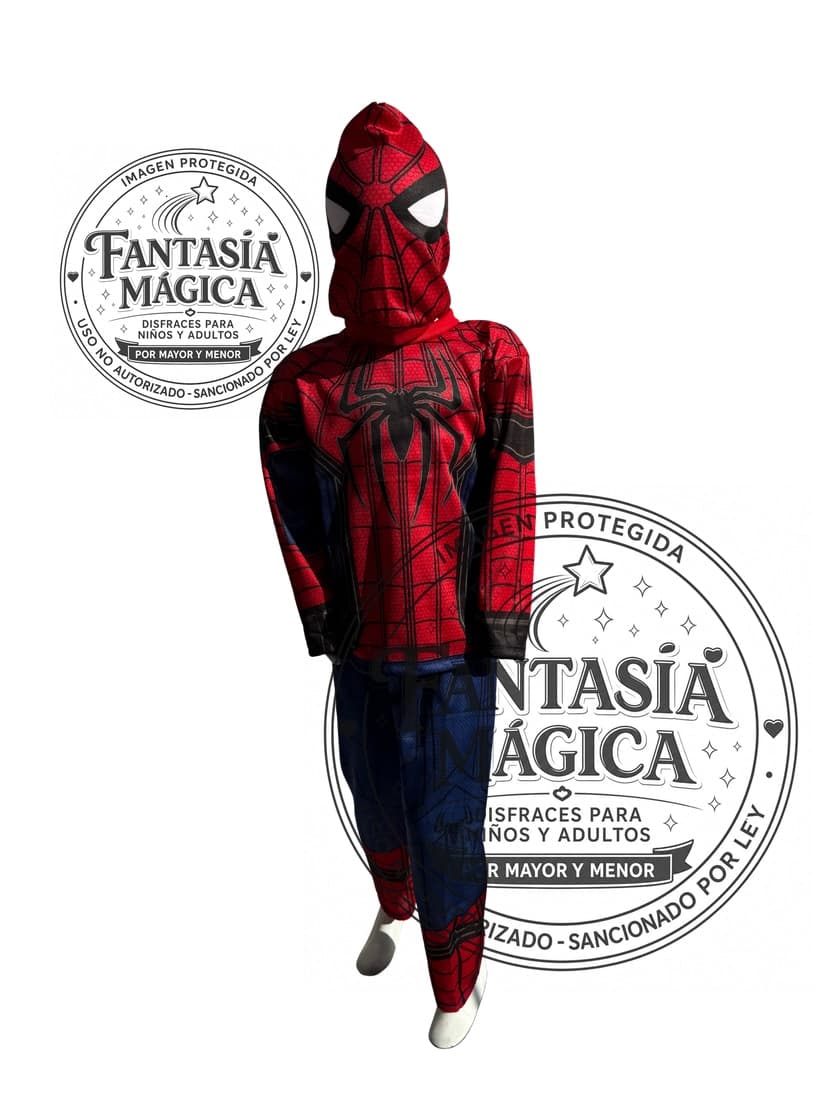 Disfraz de Spiderman Sublimado Económico
