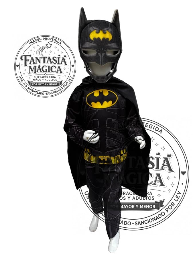 Disfraz de Batman Sublimado Económico