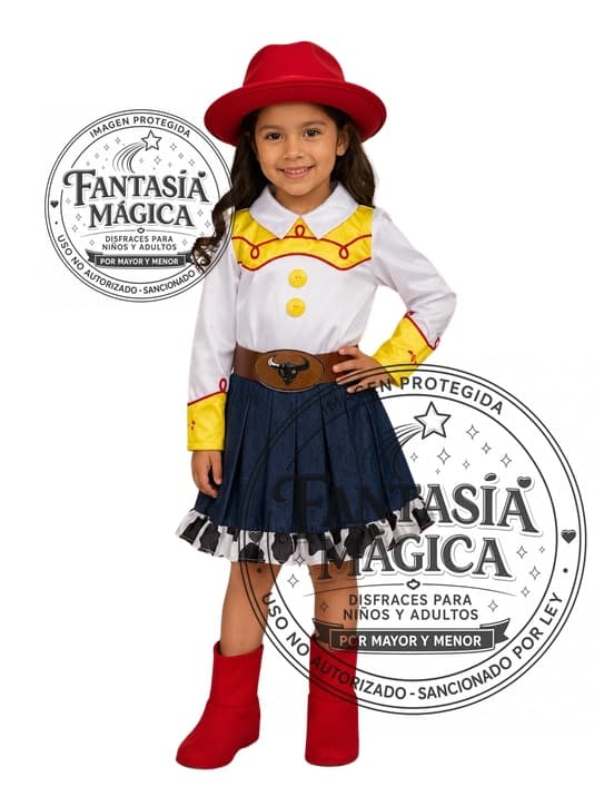 Disfraz de Vaquera Jessie Vestido