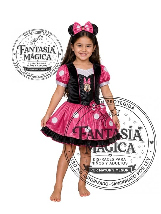 Disfraz de Minnie Fucsia 