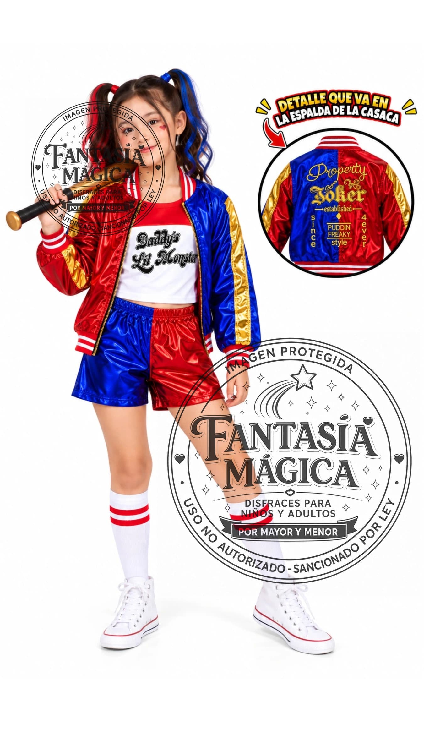 Disfraz de Harley Quinn Latex