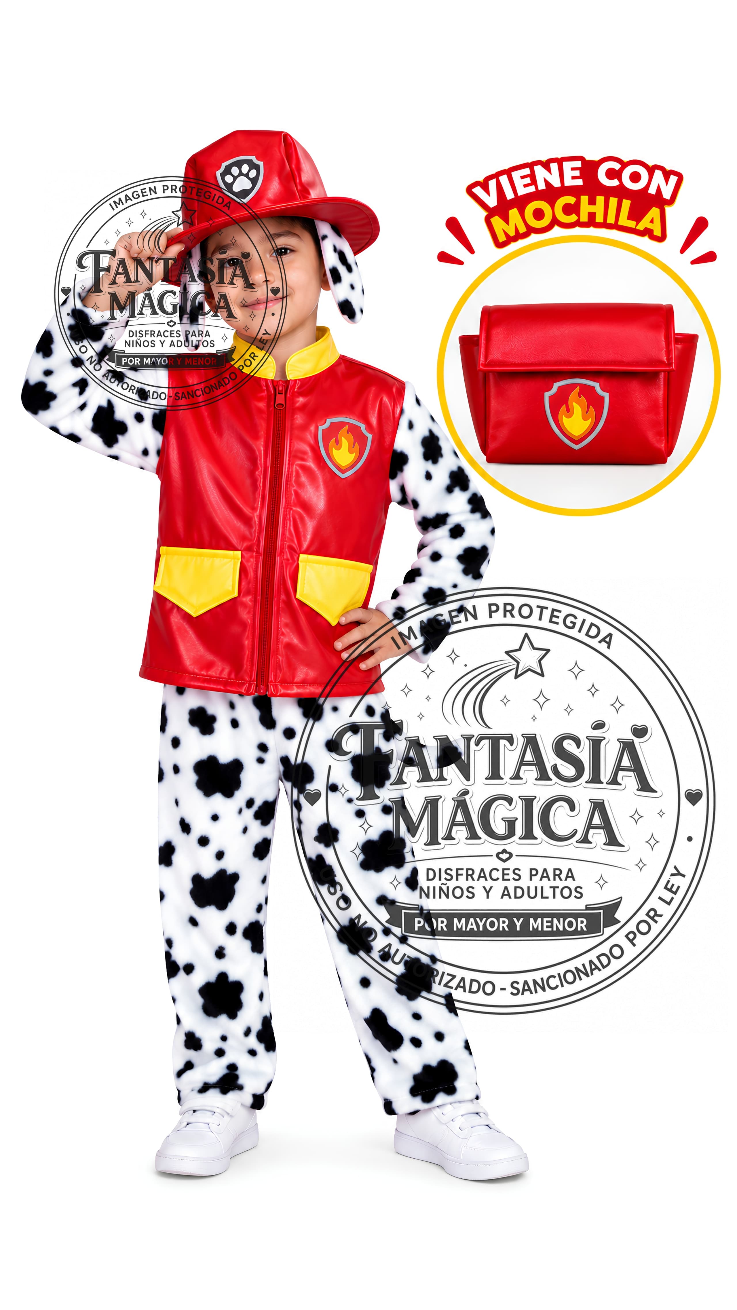 Disfraz de Marshall Paw Patrol ( Rojo )